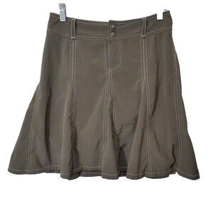 Athleta Skort Womens 2 Whatever A Line Athletic Shorts Skirt Olive Green Khaki
